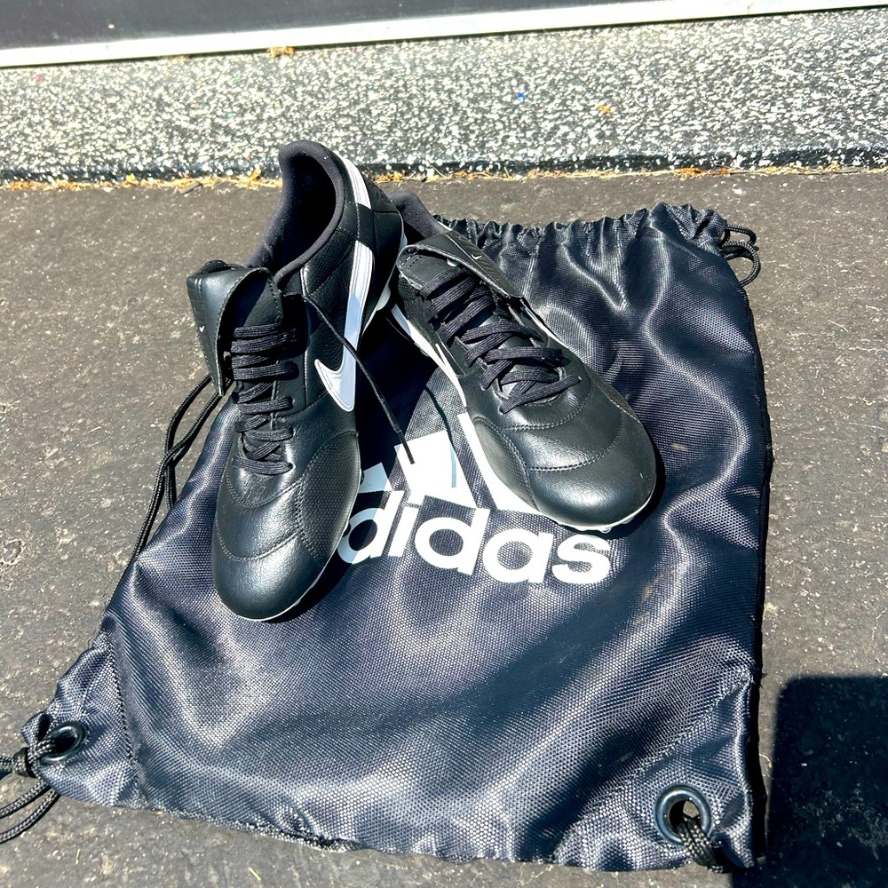 Nike Black and White Soccer Cleats